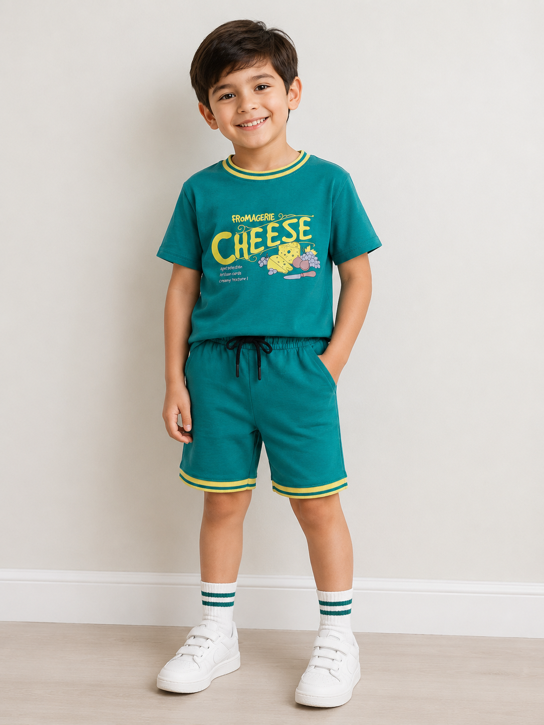 Forest Green French Terry Graphic Set