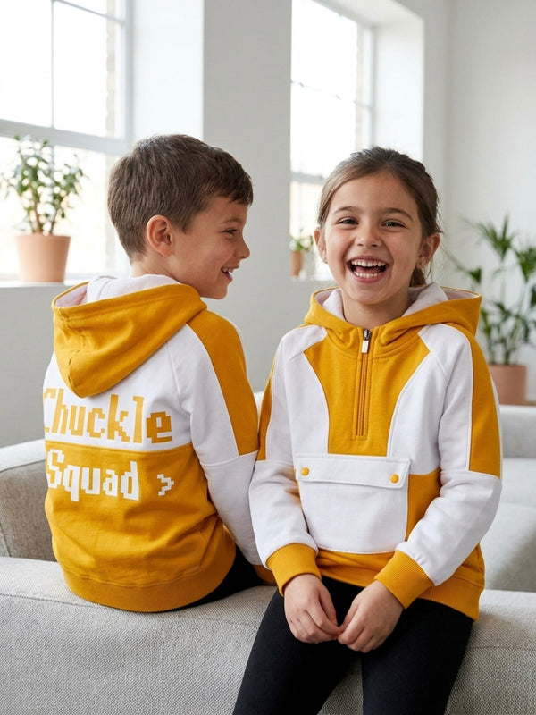 Colour Block Hoodie - Gentle Cotton | Airy & Comfortable to Wear