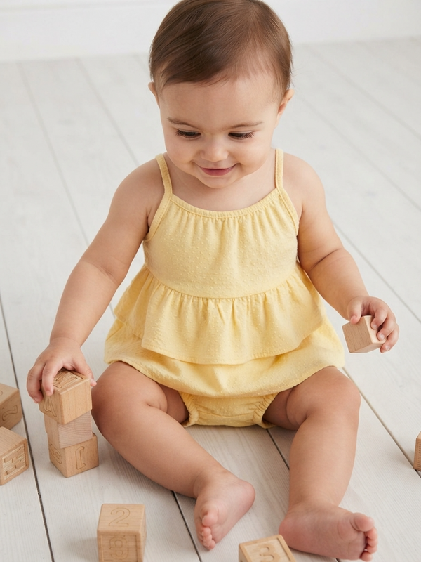 2-Piece Frilled Dress Set - Cozy & Comfortable Fit