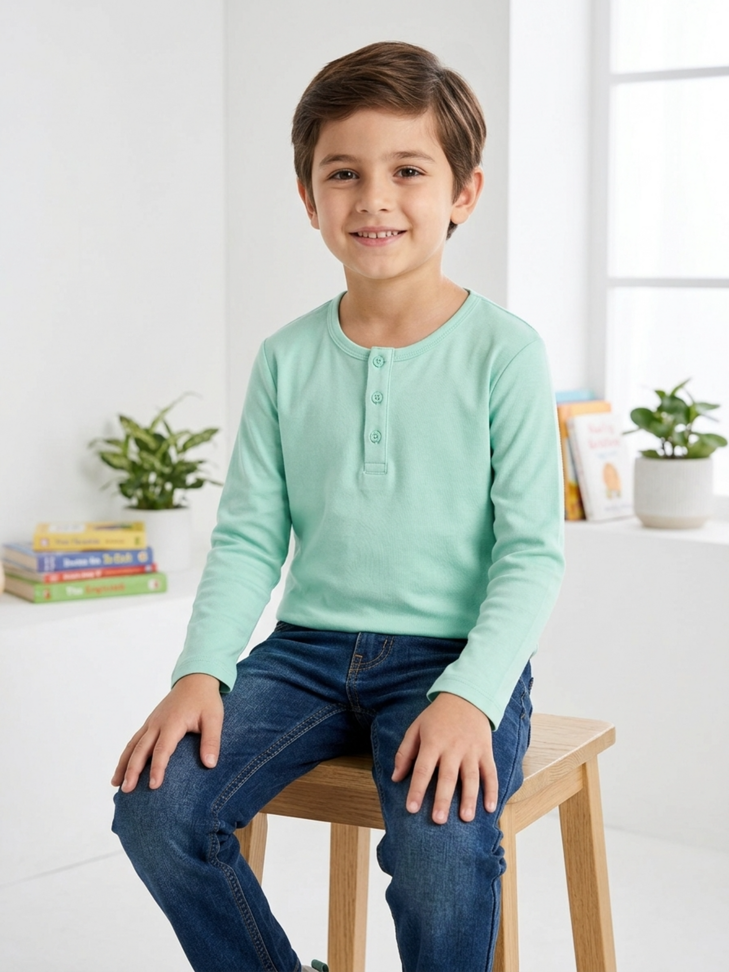 Solid Full Sleeve T-shirt - Soft | Breathable & Lightweight