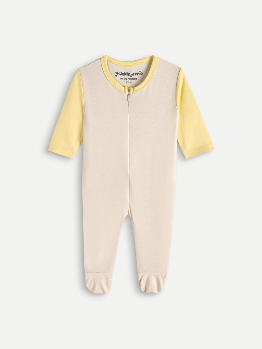 Zip-up Footed Romper - Airy & Comfortable to Wear