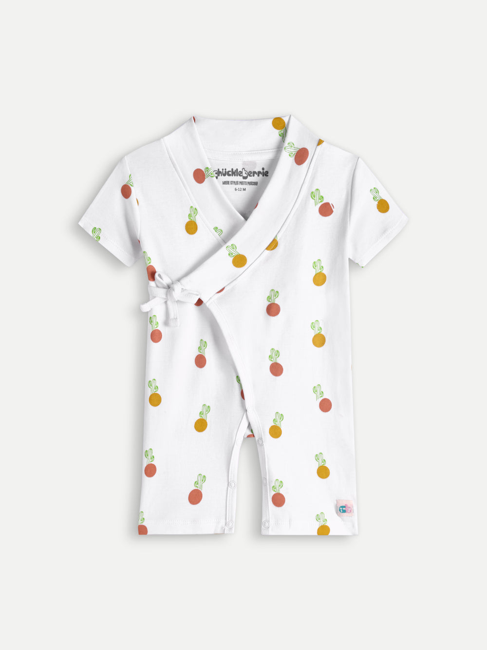 Tie-up Printed Cotton Muslin Romper - Premium | Cool & Lightweight Wear