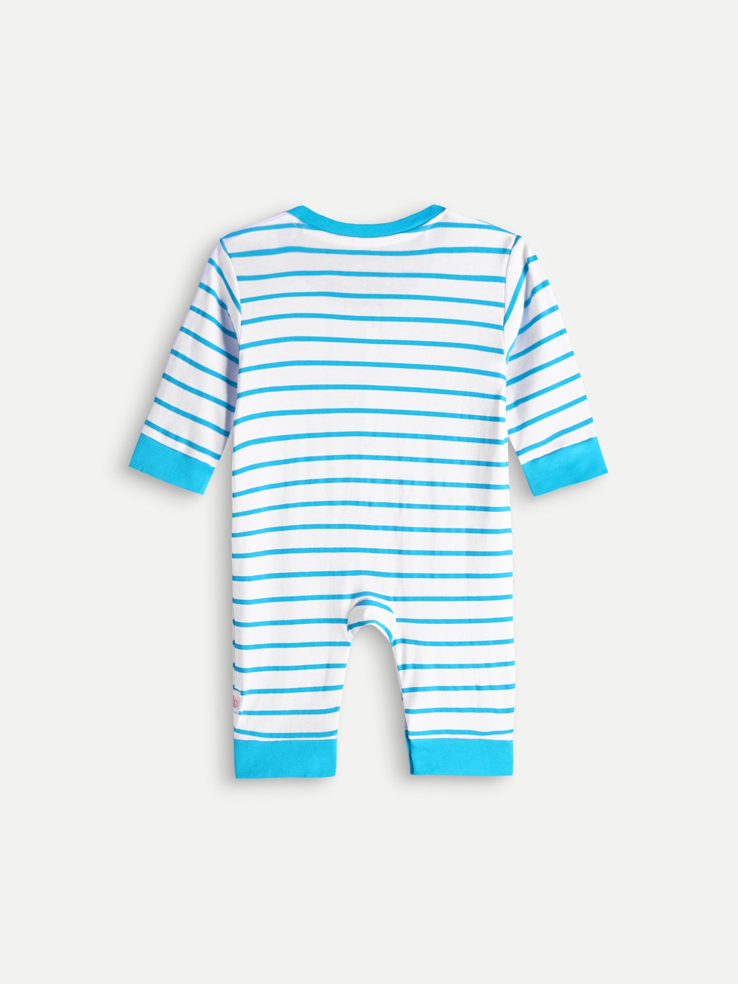 Button Up Cotton Stripe Romper