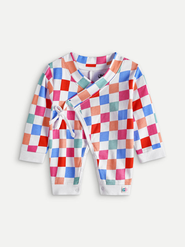 Checkered Romper - Soft Cotton | Breathable & Lightweight