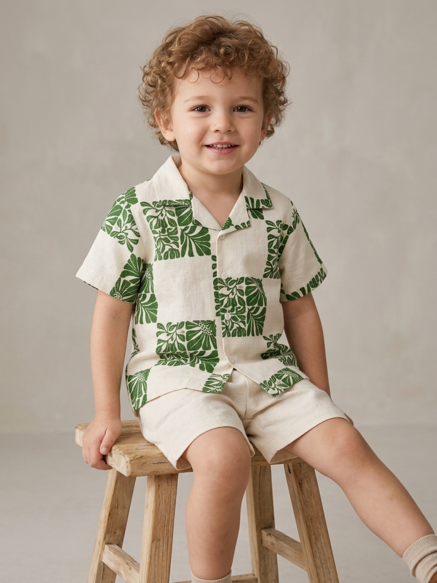 Poplin Checkerboard Resort Set