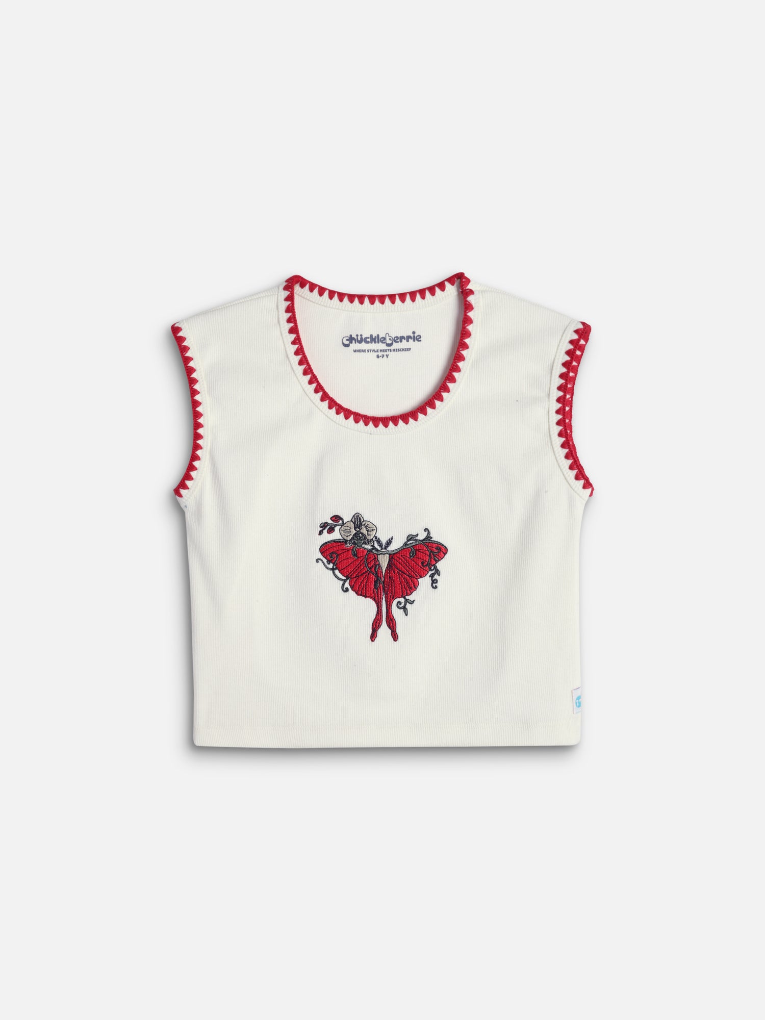 White Rib Knit Tank top