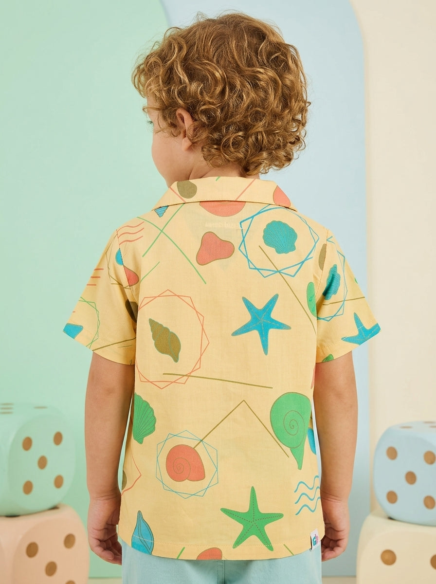 Tropical Print Resort Shirt