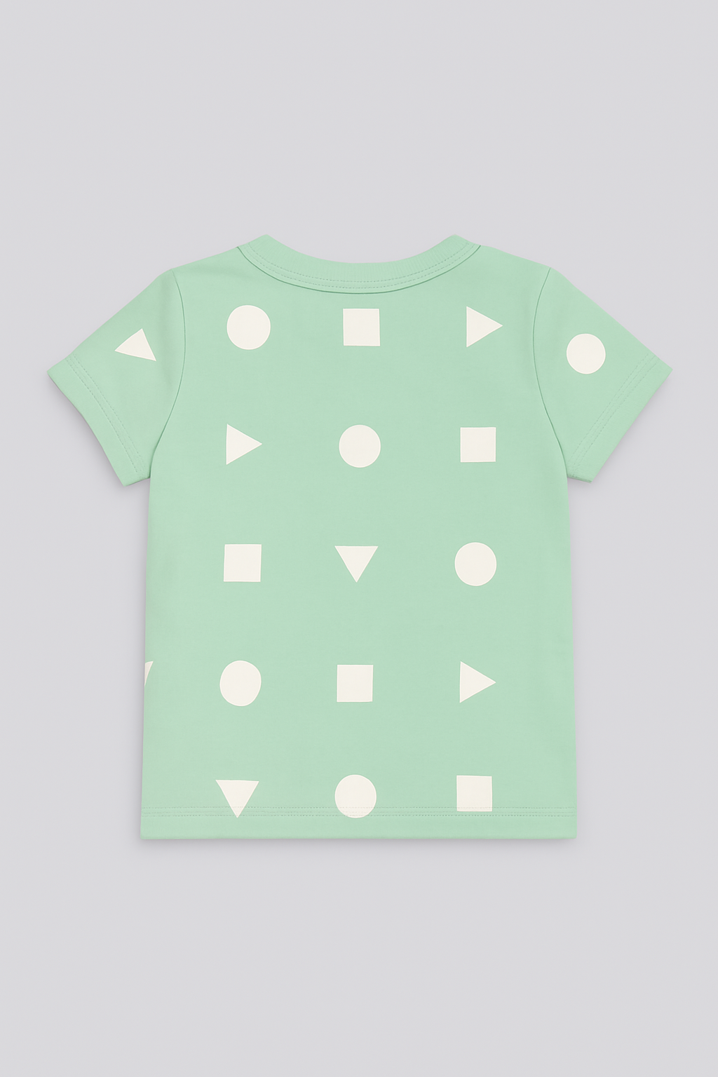 Button Up Printed Cotton T-Shirt