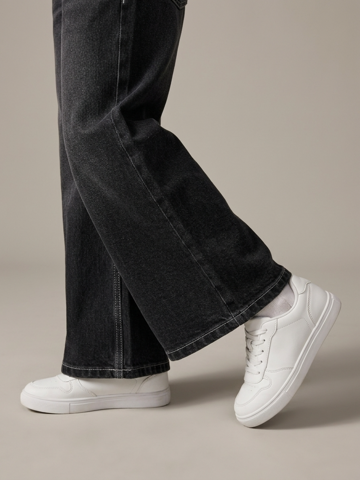 Classic Black Wide-Leg Denim