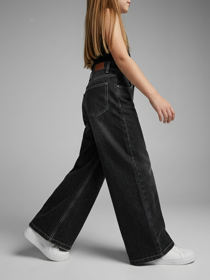 Classic Black Wide-Leg Denim