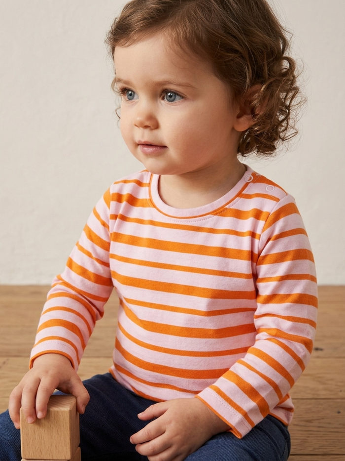 Full-sleeves Stripes T-shirt - Comfortable Cotton | Cozy & Comfortable Fit