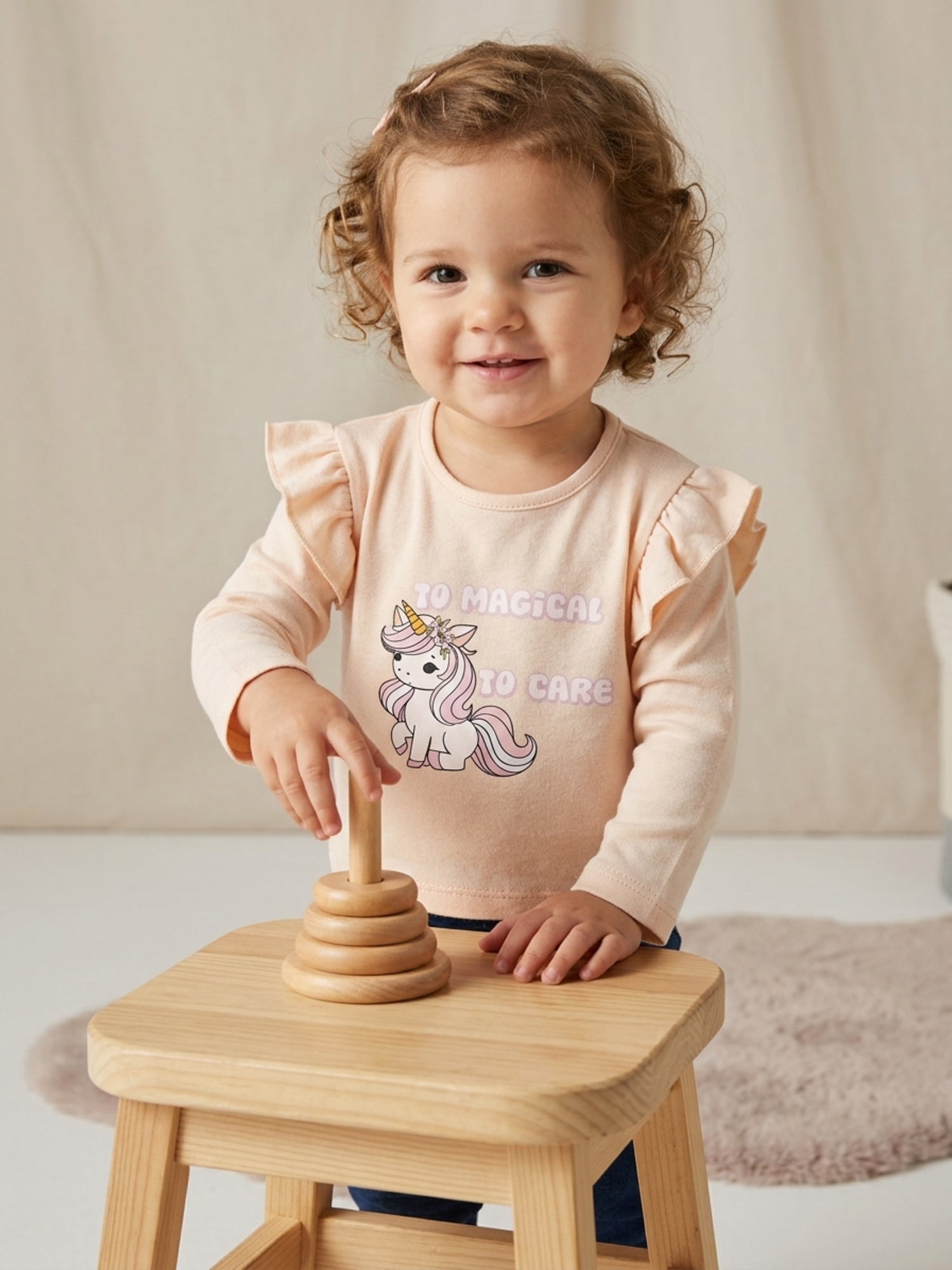 Frill Trimmed Top - Comfortable Cotton | Cozy & Comfortable Fit