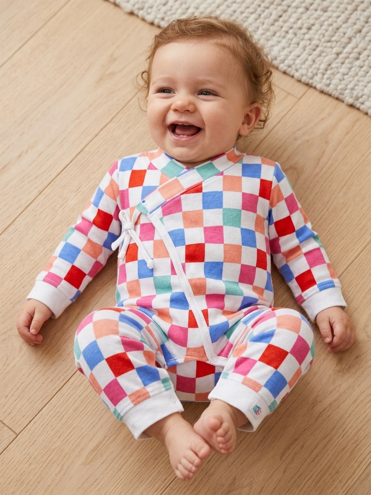 Checkered Romper - Soft Cotton | Breathable & Lightweight