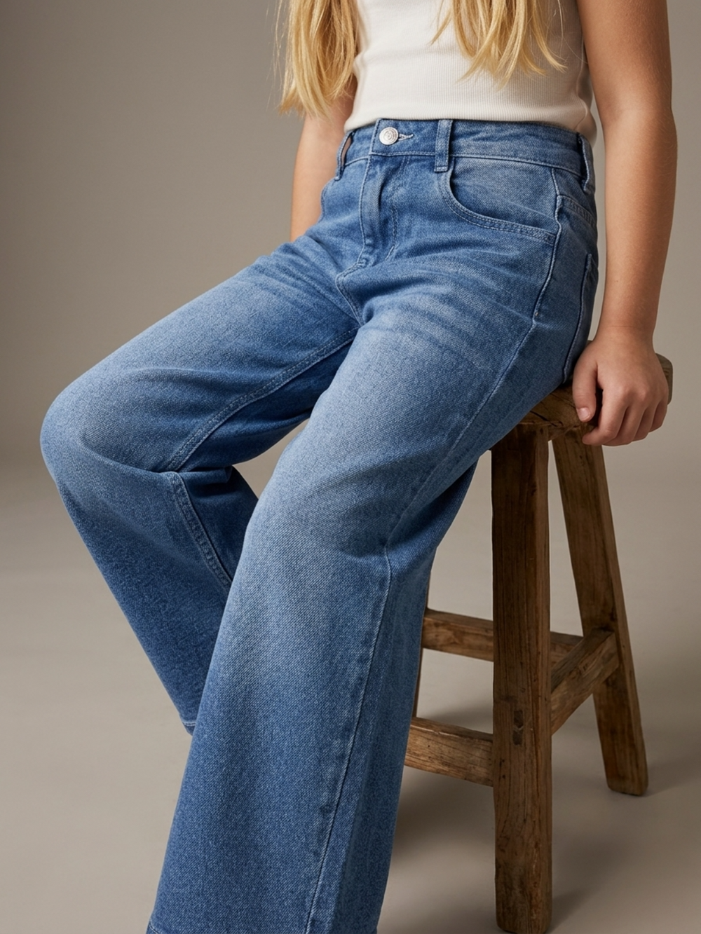 Everyday Essential Wide-Leg Blue Denim