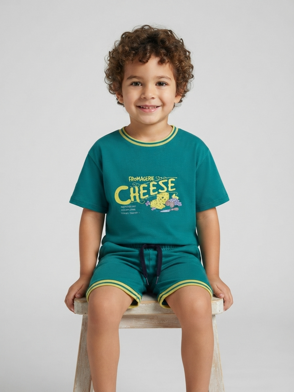 Forest Green French Terry Graphic Set