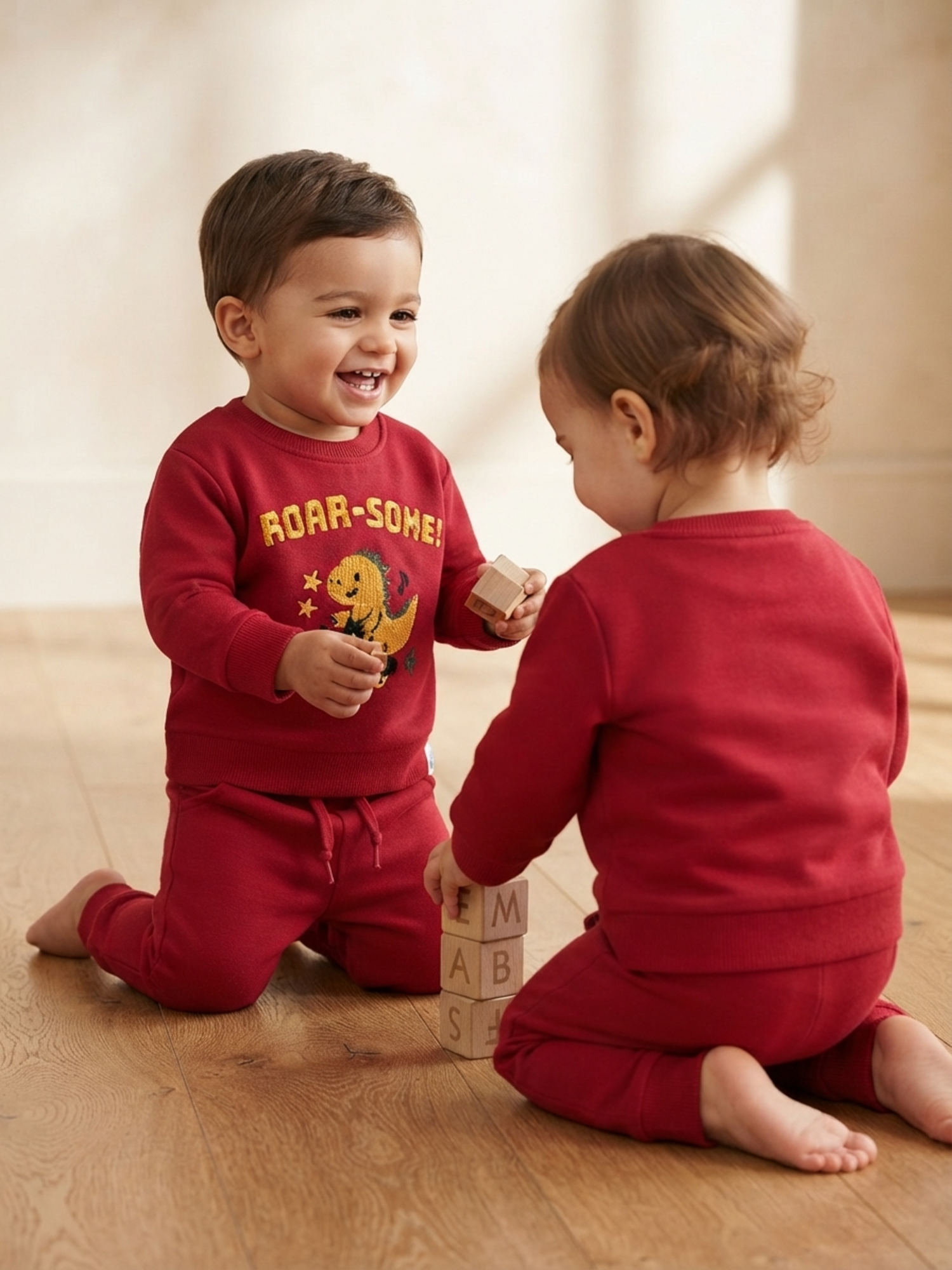 Fleece Co-ord Set - Skin-Friendly Cotton | Gentle & Comfortable