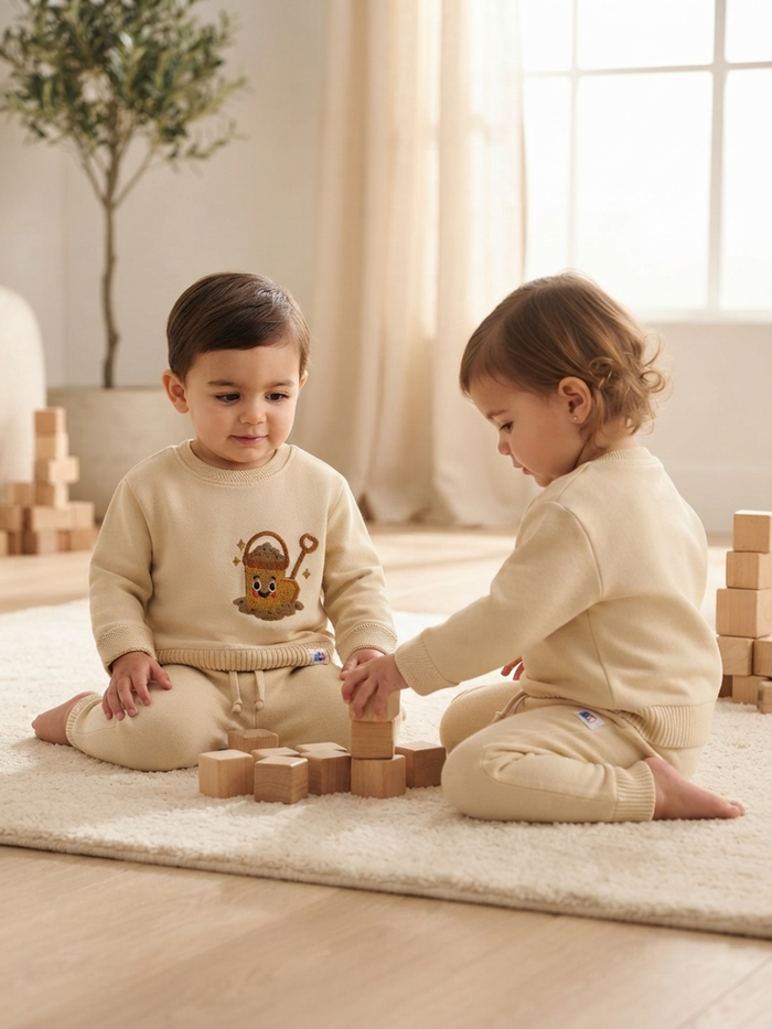 Fleece Co-ord Set - Pure Cotton | Easy to wear for All-Day Comfort