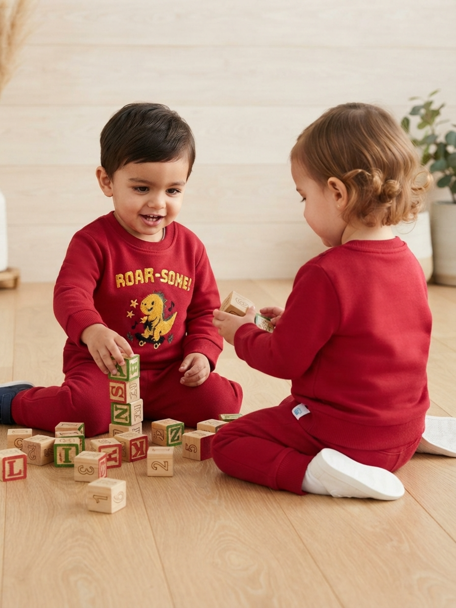 Fleece Co-ord Set - Skin-Friendly Cotton | Gentle & Comfortable
